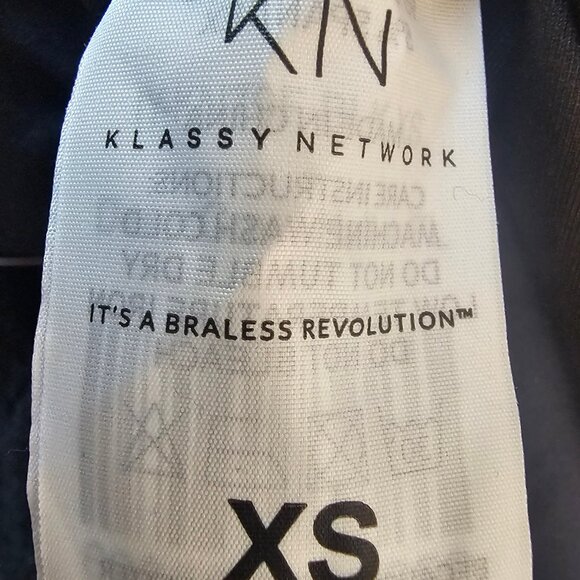 Klassy Network Elegant Black Draped Tank Top - Picture 7 of 9